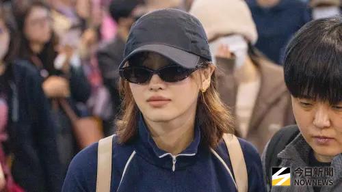 ▲TWICE離台。（圖／記者陳雅蘭攝）