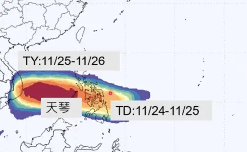 天琴颱風行蹤難判！越南憂轉向直撲中南部
