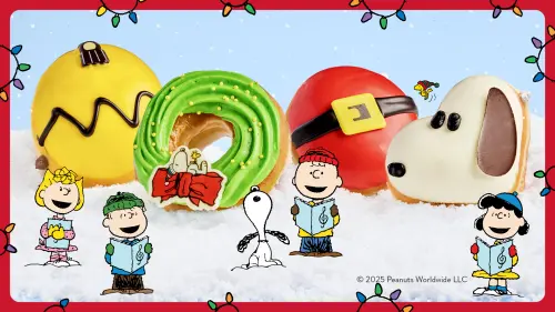 ▲Krispy Kreme聖誕節攜手Peanuts，推出史努比聯名甜甜圈。（圖／www.krispykreme.com.tw）
