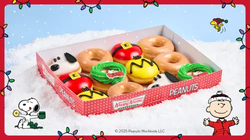 ▲Krispy Kreme聖誕節攜手Peanuts，推出史努比聯名甜甜圈。（圖／www.krispykreme.com.tw）