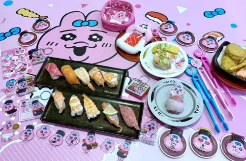 ▲壽司郎「粉紅派對拼盤」分為生食、炙燒兩種風味。（圖／記者蕭涵云攝）