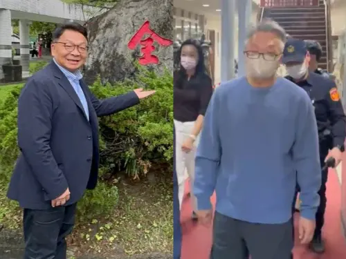 ▲前民進黨立委陳歐珀因涉收賄與詐領公費助理補助款，遭羈押禁見174天，今（24）日交保後，身形明顯消瘦、滿頭白髮。（圖／左擷取自陳歐珀臉書、右記者劉松霖攝）