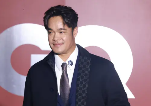 ▲林智勝是今年度的體育界另一位風格人物，帥氣出席頒獎晚會。（圖／記者葉政勳攝）