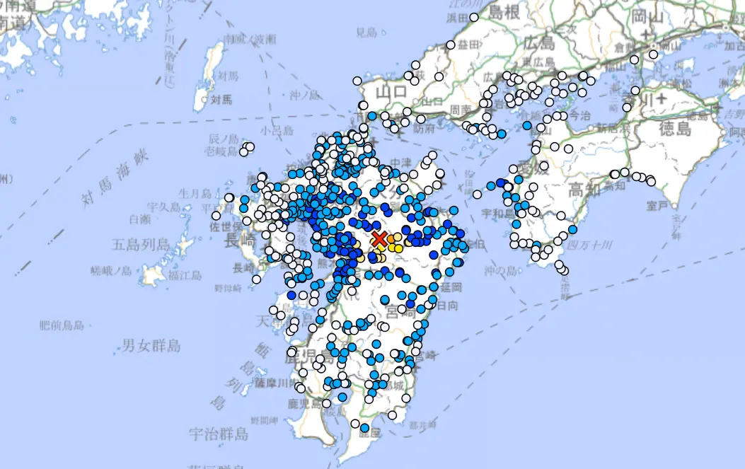 日本熊本規模5.7地震！最大震度5強 不排除餘震可能
