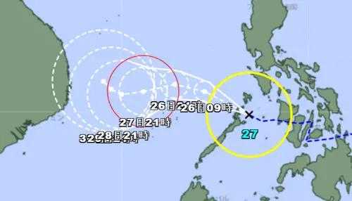 天琴颱風正式生成！「最新預測路徑」曝光　水氣明晚抵達台灣南部
