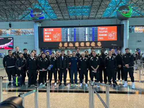 ▲中華男籃已經飛往日本。（圖／中華籃協提供）