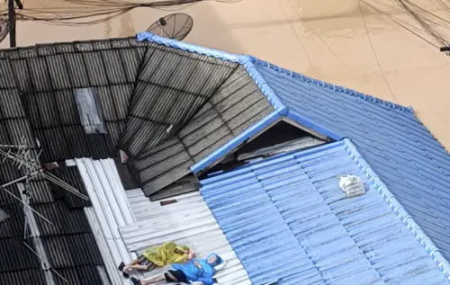 旅客受困泰國合艾酒店！水淹到二樓　無法出去又斷糧
