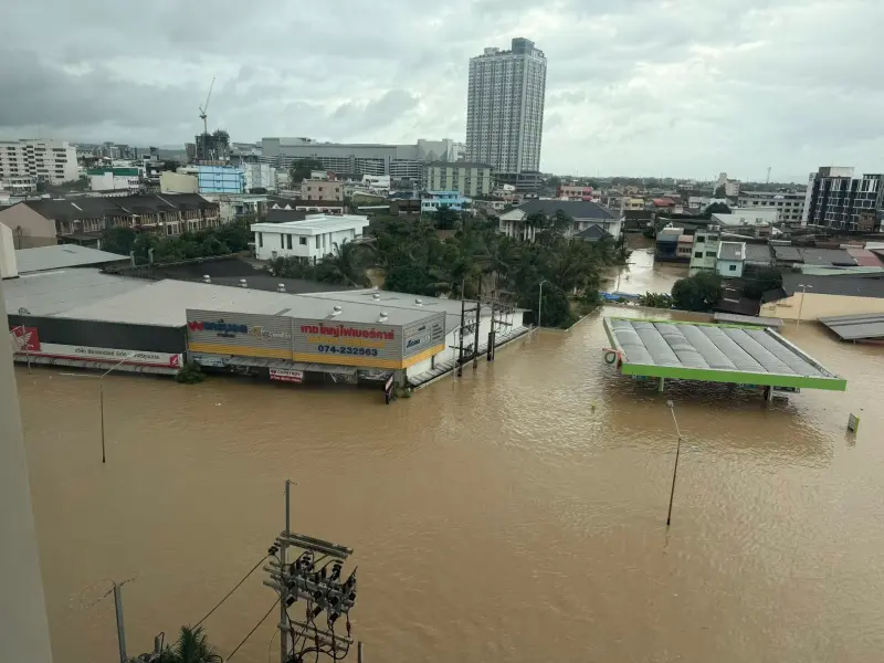 騙妻子出差其實出國玩！男子因受困泰國淹水區酒店露餡