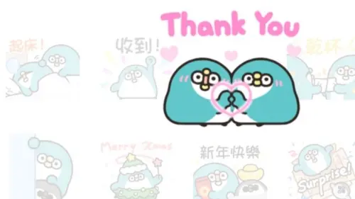 ▲LINE免費貼圖「LINE TV｜PP mini」。（圖／取自LINE）