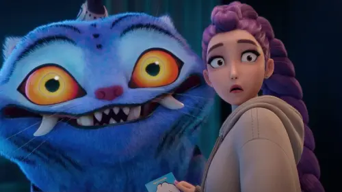 ▲《Kpop 獵魔女團》中的藍色老虎Derpy。（圖／Netflix）