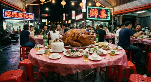 ▲2025年感恩節賀卡圖片，手機上長按照片可另存，或照片上按滑鼠右鍵另存圖片。（圖／Gemini AI生成）