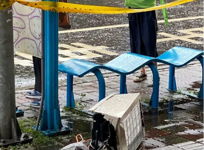    ▲21歲被害人就讀政治大學財政系，被冷氣機砸中導致她頭部外傷併頸椎與身體多處骨折、神經出血性休克死亡。（圖／翻攝畫面）  