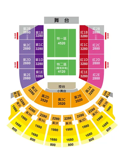 ▲2026魏如萱台北小巨蛋票價圖。（翻攝自KKTIX）