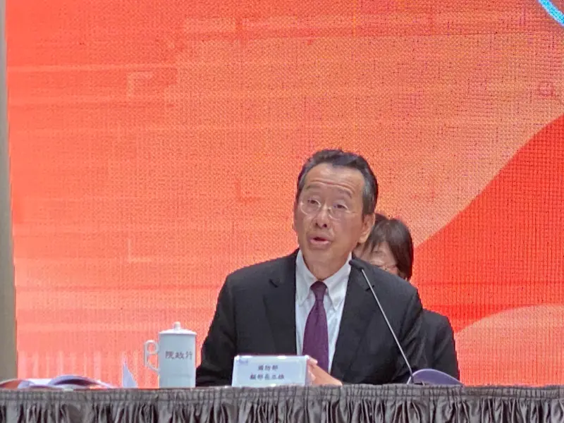 ▲國防部長顧立雄表示1.25兆國防預算，對美軍購當然是重要採購項目，目前已和美國完成初步協調。（圖／記者陳威叡攝，2025.11.27）