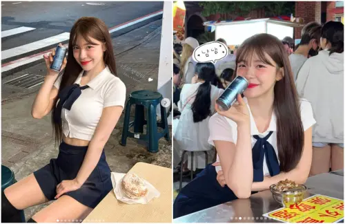 ▲野生李多慧在寧夏夜市！0偽裝吃滷肉飯、炸鮮奶　狂吸9萬人朝聖（圖／李多慧IG＠le_dahye）