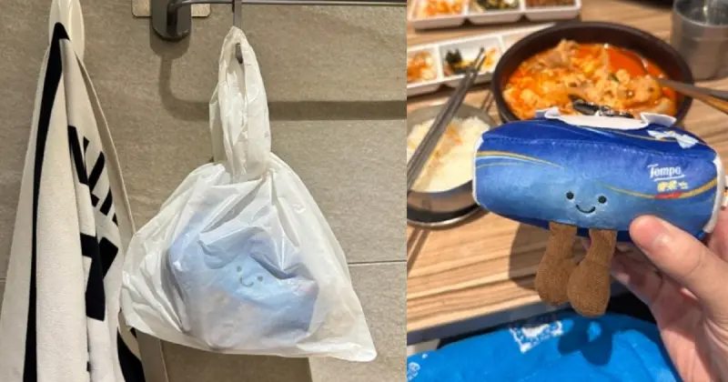 ▲連洗澡也要帶著， Tempo娃娃網路爆紅。（圖／翻攝自Threads）