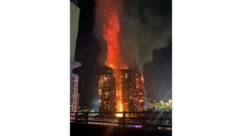 ▲香港宏福苑大火　賴清德與蕭美琴表達哀悼（圖／Ｘ）