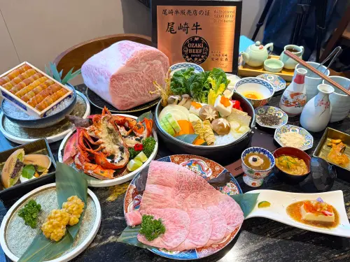 ▲橋山壽喜燒秋冬饗宴開吃。（圖／記者蕭涵云攝）