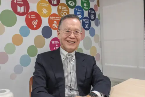 TAISE President  and Chairperson Chien talks about sustainability. (TCN)