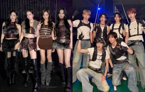 ▲aespa（左）、RIIZE（右）在昨日先後宣布為香港捐款。（圖／aespa FB、RIIZE FB）