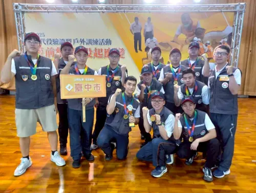 戰力爆表　中市替代役防災實作勇奪六都第二
