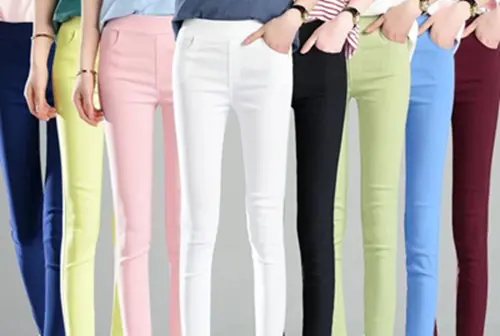 ▲有民眾近日挖出曾經紅極一時的「彩色鉛筆褲」，意外喚醒許多台灣人的記憶。（圖/翻攝蝦皮購物）