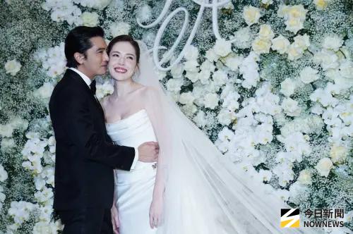 ▲邱澤、許瑋甯今（28）晚在文華東方補辦婚宴。（圖／NOWNEWS攝影中心）