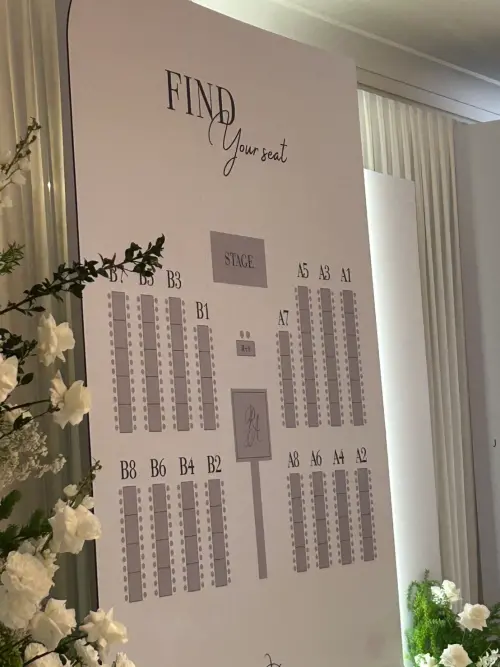 ▲許瑋甯和邱澤婚禮是採用長桌的派對形式。（圖／記者李欣容攝）