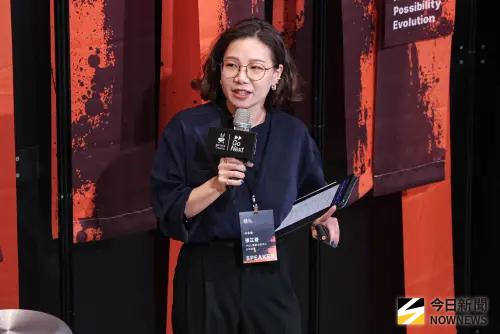 ▲張芷菱指出，太空領域幾乎「每天都在摸著石頭過河」，台灣在火箭與衛星技術上缺乏完整法規支撐，許多專案必須在極端不確定的條件下推進。（圖／記者朱永強攝）