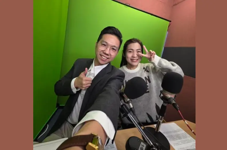 ▲歷史哥（左）與國民黨立委徐巧芯錄完節目後，就遭中廣喊卡。（圖／翻攝歷史哥粉專）