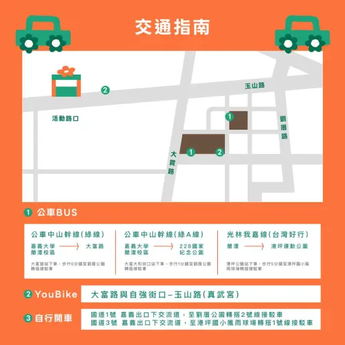 ▲「2025嘉義花海生活節」交通資訊（圖／取自嘉義花海生活節官網flower2025.foxpro.com.tw/）