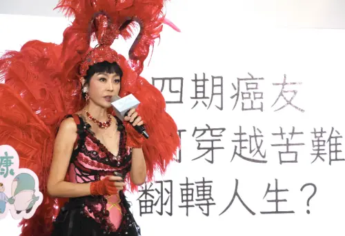 ▲唐玲以自身經驗對癌友提供正面能量。（圖／記者嚴俊強攝）　　