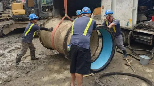 ▲緊急換管後恢復供水。（圖／新北工務局 臉書）