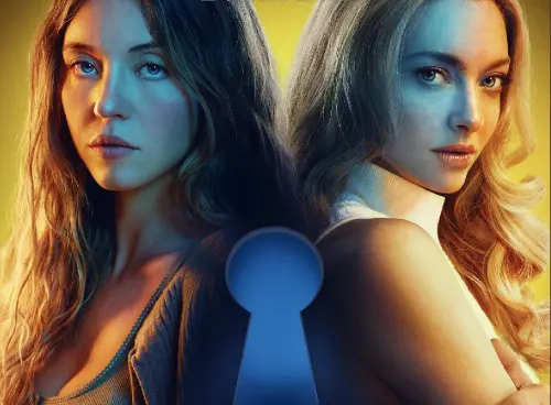 ▲席妮史威尼（左）與亞曼達塞佛瑞（右）在《家弒服務》上演兩代金髮美女對決，極具噱頭。（圖／車庫娛樂提供）