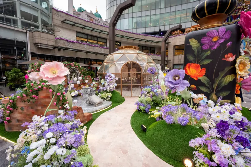 最浪漫聖誕打卡熱點！威尼斯香氛花園登統一時代百貨