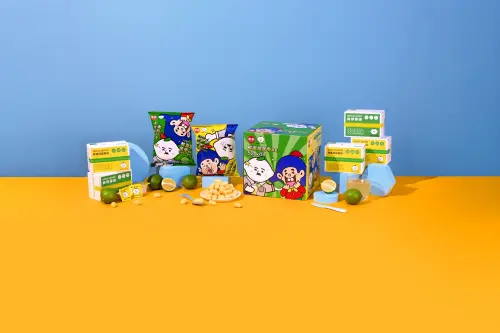 ▲超人氣檸檬磚品牌「檸檬大叔」和國民零食乖乖攜手，粉絲敲碗期待。