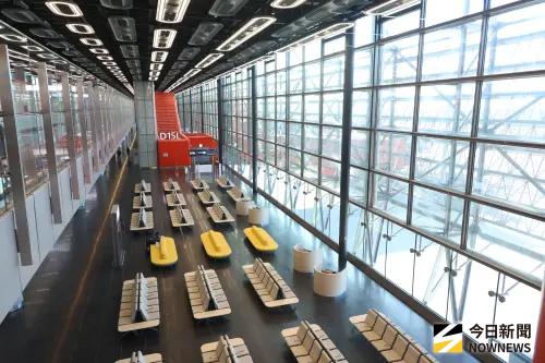 ▲今（1）日起桃園機場第三航廈北登機廊廳試營運。（圖／記者陳明安攝）