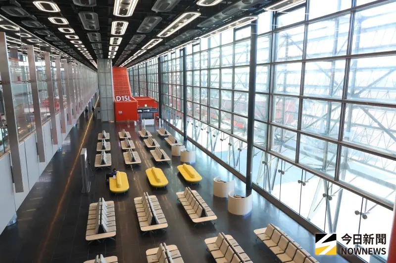 ▲桃園機場第三航廈北廊廳12月25日正式啟用。（圖／記者陳明安攝）