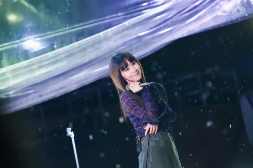 ▲白安（如圖）在簡單生活節開唱，想到17年前在這舞台首登場，令她鼻酸。（圖／相信音樂提供）