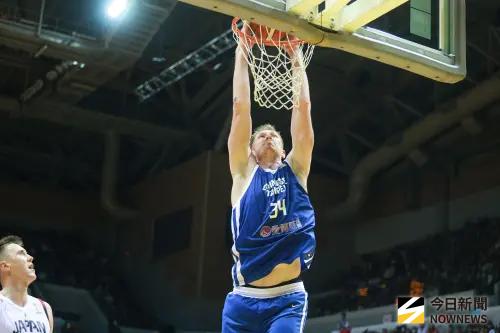 ▲世界盃男籃資格賽中華隊中鋒高柏鎧。（圖／記者葉政勳攝 ,2025.12.01）