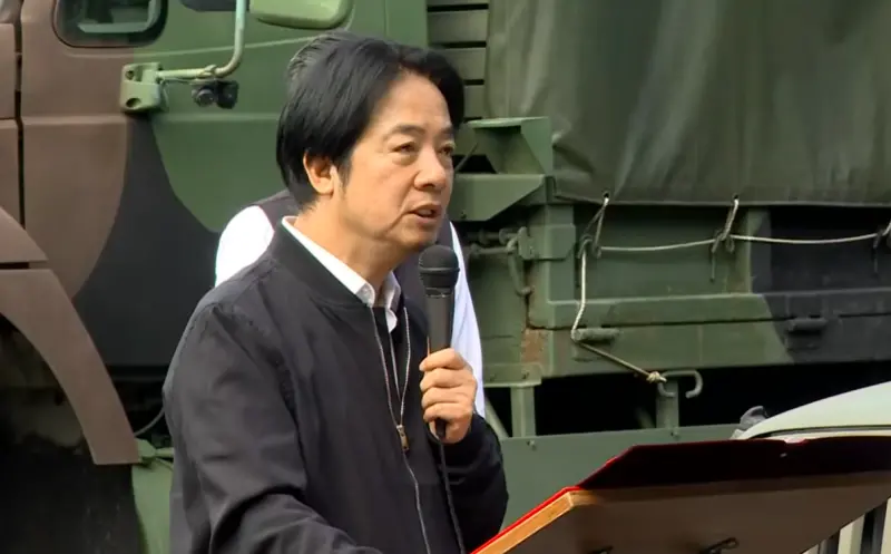 ▲賴清德表示，國家建軍之目的，一在保家衛國，二在保護人民，三在維護世界和平。（圖／擷取自共訊）