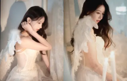 ▲李雅英在IG曬出穿著白色薄紗的美照。（圖／李雅英IG@yyyoungggggg）