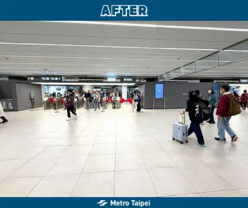 ▲全新淡水信義線台北車站B3層大廳模樣。（圖／台北捷運 Metro Taipei）