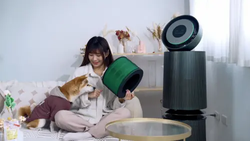 ▲養寵家庭可選寵物加強版空淨機，強化過濾毛髮和異味的能力。（圖／486先生提供）