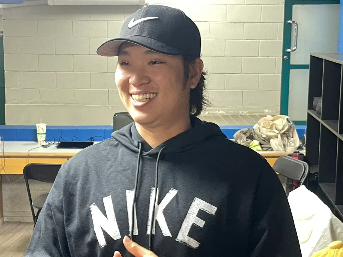 ▲古林睿煬證實有被中華隊組訓團隊，詢問關於明年WBC經典賽出賽意願，但他想先賣關子。古林睿煬笑說，「大家到時就知道了。」（圖／記者林子翔攝）