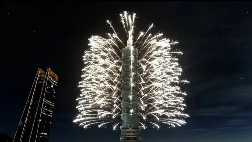 ▲台北101今年特別選用義大利低煙煙火，煙火秒數跟去年一樣是6分鐘，最佳觀賞角度是北方、東方。(圖／台北101提供)