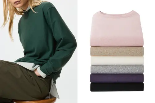 ▲UNIQLO感謝祭Top2：8色「柔軟針織刷毛圓領T恤」優惠390元。（圖／UNIQLO uniqlo.com）