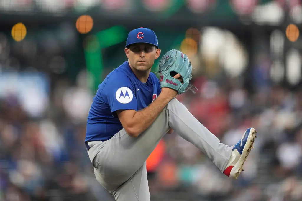 ▲MLB芝加哥小熊左投波伊德（Matthew Boyd）近期在Podcast節目上，宣布自己將代表美國隊征戰明年WBC世界棒球經典賽，而波伊德生涯對戰大谷翔平表現出色，也被譽為「大谷殺手」（圖／美聯社／達志影像）