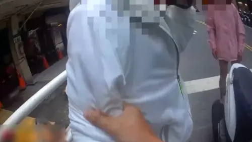 ▲助蘆洲警壓制通緝犯！熱心外送員曝驚險過程「感謝阿嬤給我勇氣」。（圖／翻攝畫面）