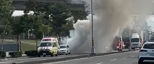 台中馬卡龍公園驚見火燒車！受困民眾逃離不及慘死成焦屍　
